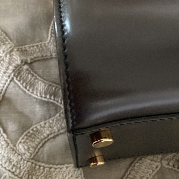 YSL Charcoal Leather Handbag authentic - Picture 9 of 13